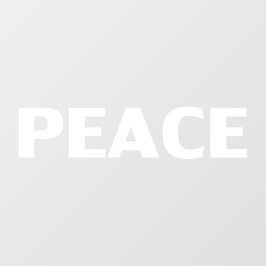 Weiß minimalistisch modern und elegant fensteraufkleber (Blatt)