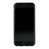 Weiß Minimalistisch Zickzack mit Holz Carved Wood iPhone Hülle (Vorderseite)