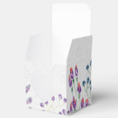 Weiß mit Aquarellfarben-Blume Geschenkschachtel (Geöffnet)
