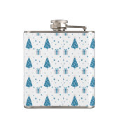 WEISS MIT BLAUEN CHRISTMAS BÄUME STARTEN PRÄSENTIE FLACHMANN (Rückseite)