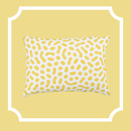 Weiß mit gelben gelben gelben gelblichen Beeren-äh Dekokissen