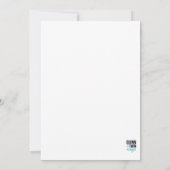 Weiß mit Gold Einladung (Rückseite)