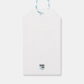 Weiß mit Gold Geschenkanhänger (Rückseite)