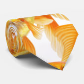 Weiß mit Goldfischgeschenk Krawatte (Gerollt)