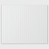 Weiß mit grauem Schneeflocke-Packpapier Geschenkpapier (Flach)