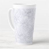 Weiß mit grauen Dahlien. Milchtasse (Linke Ecke)