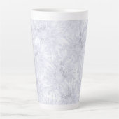 Weiß mit grauen Dahlien. Milchtasse (Vorderseite)