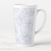 Weiß mit grauen Dahlien. Milchtasse (Rechts)