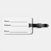 WEISS MIT GRÜN & GOLD GLITZER SEHEN KLEEBLÄTTER GEPÄCKANHÄNGER (Rückseite horizontal)