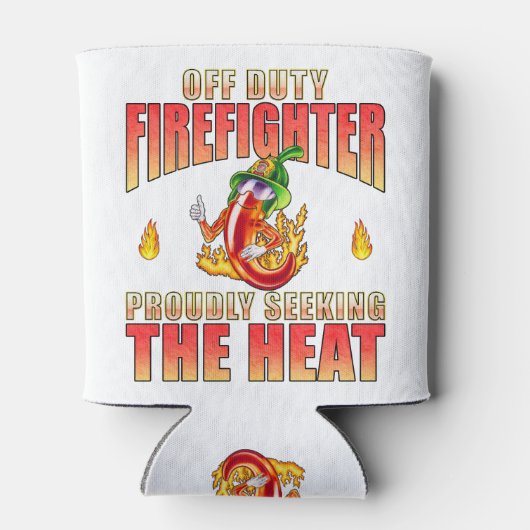 Weiß mit handGezeichnet Chili stürzt nach oben Dosenkühler (Rückseite)