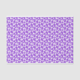 WEISS MIT LAVENDER PAISLEY PATTERN SEIDENPAPIER
