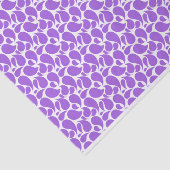 WEISS MIT LAVENDER PAISLEY PATTERN SEIDENPAPIER (Ausschnitt)