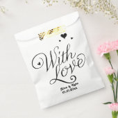 Weiß mit Liebe Niedliche moderne kalligraphische H Geschenktütchen (Versiegelt)