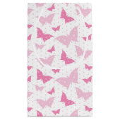 WEISS MIT PASTEL PINK VALENTINSTAG-SCHALTFLÄDEN KLEINE GESCHENKTÜTE (Rückseite)