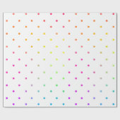 Weiß mit Polka Dots Wrapping Paper von Multicolor Geschenkpapier (Flach)