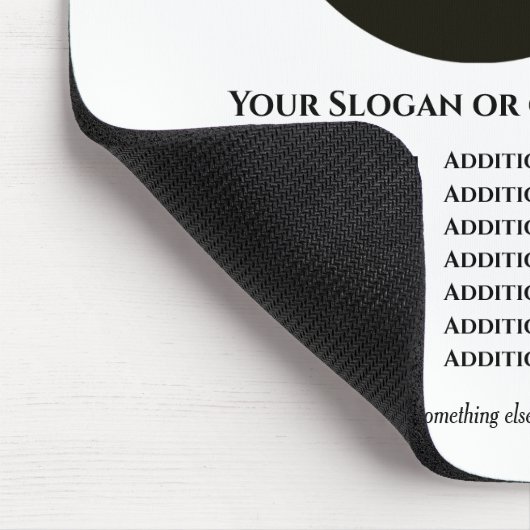 Weiß mit QR-Code fügen Sie Ihren eigenen Text und Mousepad (Ecke)