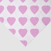Weiß mit rosa Herzmuster Valentinstag Seidenpapier (Ausschnitt)