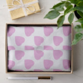 Weiß mit rosa Herzmuster Valentinstag Seidenpapier (Geschenk)