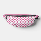 weiß mit rosa Punkten Bauchtasche (Ablage )