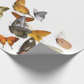 WEISS MIT SCHALTFLÄCHEN GESCHENKPAPIER (Ecke)