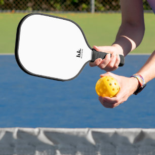 Weiß mit Schwarzen Buchstaben Personalisiert Mit M Pickleball Schläger