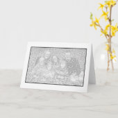 Weiß mit schwarzer Grenze (Fotorahmen) Karte (Gelbe Blume)