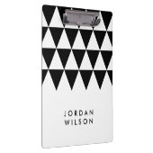 Weiß mit schwarzes Dreieck-modernem Klemmbrett (Rechts)