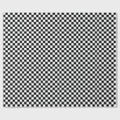 Weiß mit Vollschwarz-Quadrat-Stil Geschenkpapier (Flach)