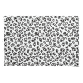 Weiß mit wirbelnden Augen Kissenbezug