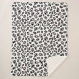 Weiß mit wirbelnden Augen Sherpadecke