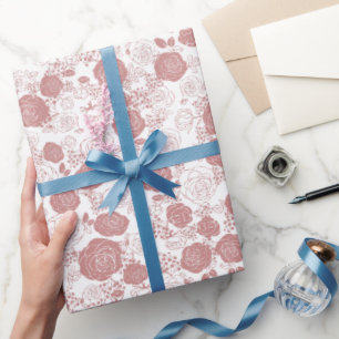 Weiß Modernes und elegantes Design Geschenkpapier