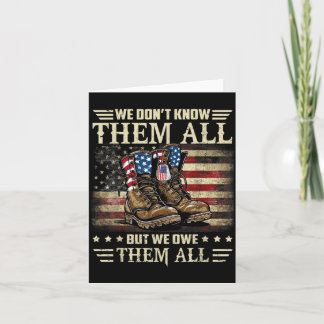 Weiß nicht, aber schulden USA Memorial Day Karte