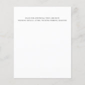 Weiß | Niedrige Kosten Einfache Elegante Minimale (Rückseite)