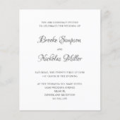 Weiß | Niedrige Kosten Einfache Elegante Minimale (Vorderseite)