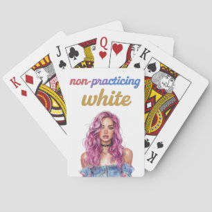 Weiß ohne Praktizierung Spielkarten