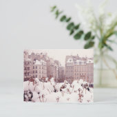 Weiß Paris Postkarte (Stehend Vorderseite)