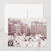 Weiß Paris Postkarte (Vorne/Hinten)