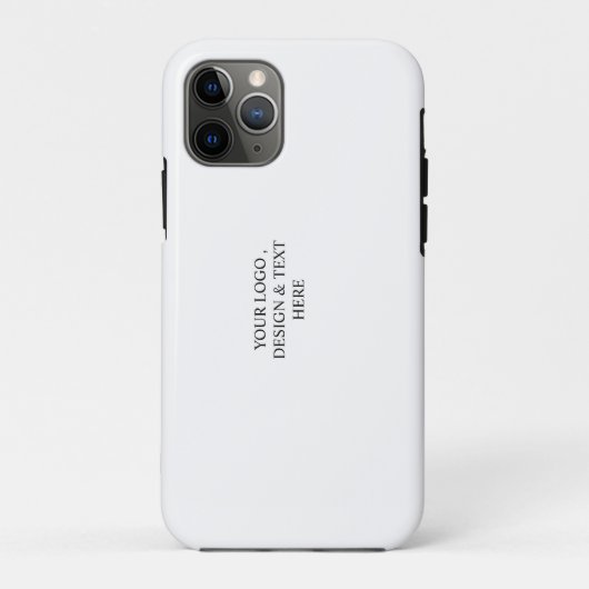 Weiß personalisiert – Ihr Logo und Text hier Case-Mate iPhone Hülle (Rückseite)