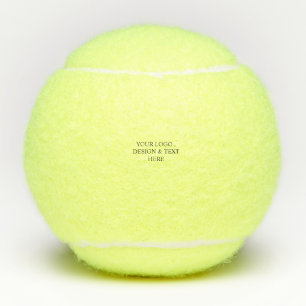 Weiß personalisiert – Ihr Logo und Text hier Tennisbälle