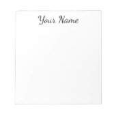 Weiß persönlich notizblock (Vorderseite)