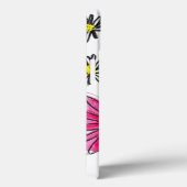 Weiß-Pink-Blume Case-Mate iPhone Hülle (Rückseite / Rechts)