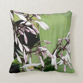 Weiß-Pink-Blume Kissen