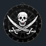 Weiß, Piratenflagge Calico Jack, Skull & Cutlass Dartscheibe<br><div class="desc">Eine niedrige Knurrschwache murrte über die Wellen, nicht vom Sturm, der am Horizont braute, sondern vom Kehle von Captain Jack. Seine dunklen Augen, die normalerweise mit Unfug glänzten, hielten einen rohen Schimmer, als er das nähernde Schiff beobachtete. Die "Rache", sein Abhang, hitzte leicht im knackigen Wasser, sein schwarzer Rumpf einen...</div>