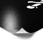 Weiß, Piratenflagge Calico Jack, Skull & Cutlass Fotodruck (Ecke)