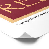 Weiß, Reds, Rosé-Print Poster (Ecke)