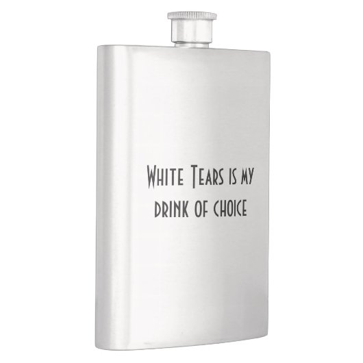 Weiß-Risse, die Flasche trinken Flachmann (Rechts)