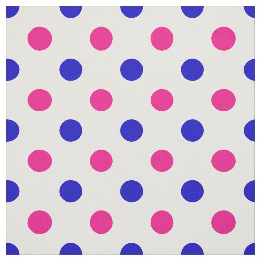 Weiß Rosa Blau Punkte Muster Stoff (Muster)