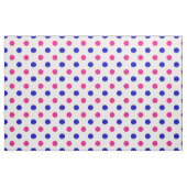 Weiß Rosa Blau Punkte Muster Stoff (Fat Quarter (45,7 x 55,9 cm))