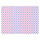 Weiß Rosa Blau Punkte Muster Tischdecke (Vorderseite (Horizontal))