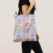 Weiß, rosa Blume Tasche (Von Nahem)